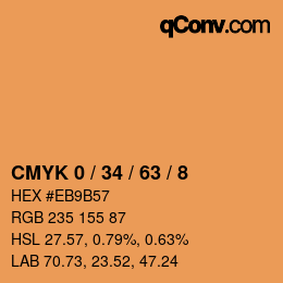 Color code: CMYK 0 / 34 / 63 / 8 | qconv.com