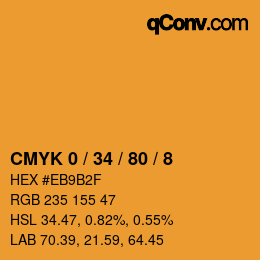 Color code: CMYK 0 / 34 / 80 / 8 | qconv.com