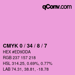 Color code: CMYK 0 / 34 / 8 / 7 | qconv.com