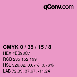 Color code: CMYK 0 / 35 / 15 / 8 | qconv.com