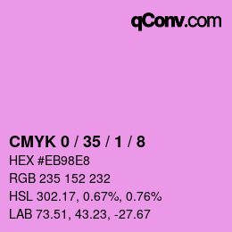 Color code: CMYK 0 / 35 / 1 / 8 | qconv.com