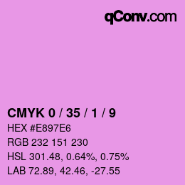 Color code: CMYK 0 / 35 / 1 / 9 | qconv.com