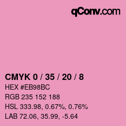 Color code: CMYK 0 / 35 / 20 / 8 | qconv.com