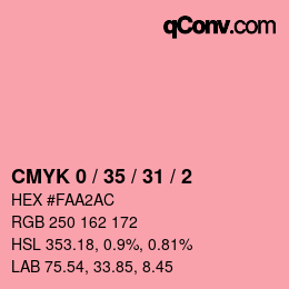 Color code: CMYK 0 / 35 / 31 / 2 | qconv.com