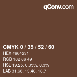 Color code: CMYK 0 / 35 / 52 / 60 | qconv.com