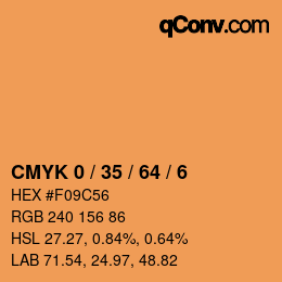 Color code: CMYK 0 / 35 / 64 / 6 | qconv.com