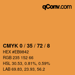 Color code: CMYK 0 / 35 / 72 / 8 | qconv.com