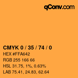 Color code: CMYK 0 / 35 / 74 / 0 | qconv.com