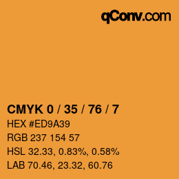 Color code: CMYK 0 / 35 / 76 / 7 | qconv.com