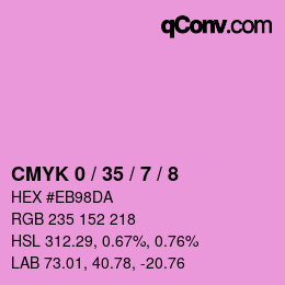 Color code: CMYK 0 / 35 / 7 / 8 | qconv.com