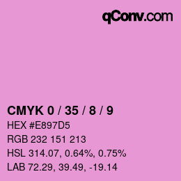 Color code: CMYK 0 / 35 / 8 / 9 | qconv.com