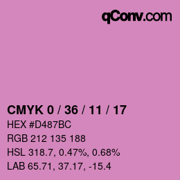 Color code: CMYK 0 / 36 / 11 / 17 | qconv.com