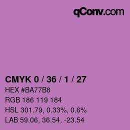 Color code: CMYK 0 / 36 / 1 / 27 | qconv.com