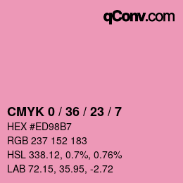 Color code: CMYK 0 / 36 / 23 / 7 | qconv.com