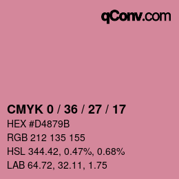 Color code: CMYK 0 / 36 / 27 / 17 | qconv.com