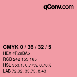Color code: CMYK 0 / 36 / 32 / 5 | qconv.com