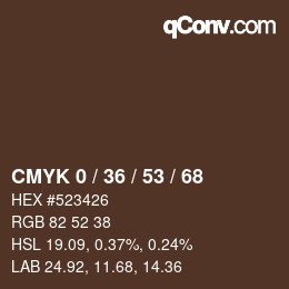 Color code: CMYK 0 / 36 / 53 / 68 | qconv.com