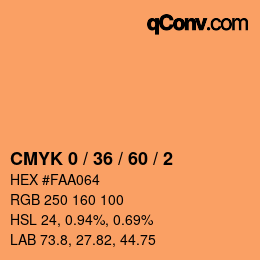 Color code: CMYK 0 / 36 / 60 / 2 | qconv.com