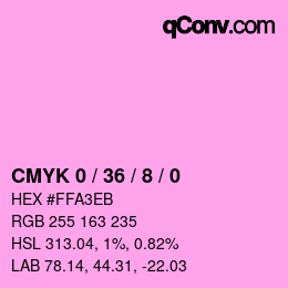 カラーコード: CMYK 0 / 36 / 8 / 0 | qconv.com