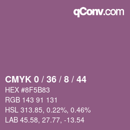 Color code: CMYK 0 / 36 / 8 / 44 | qconv.com