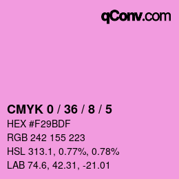 Color code: CMYK 0 / 36 / 8 / 5 | qconv.com