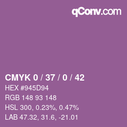 カラーコード: CMYK 0 / 37 / 0 / 42 | qconv.com