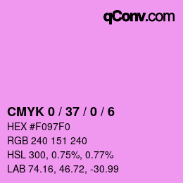 カラーコード: CMYK 0 / 37 / 0 / 6 | qconv.com