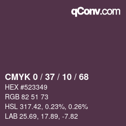 颜色代码: CMYK 0 / 37 / 10 / 68 | qconv.com