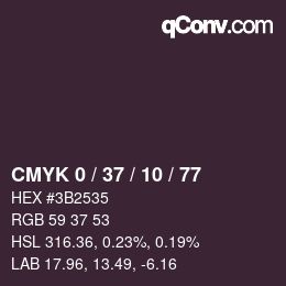 颜色代码: CMYK 0 / 37 / 10 / 77 | qconv.com