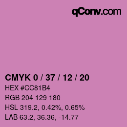 Color code: CMYK 0 / 37 / 12 / 20 | qconv.com