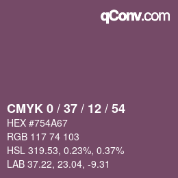 Color code: CMYK 0 / 37 / 12 / 54 | qconv.com