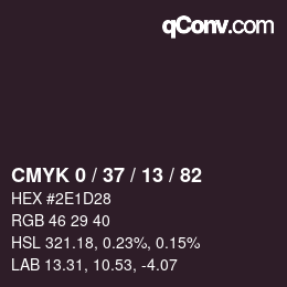 Color code: CMYK 0 / 37 / 13 / 82 | qconv.com