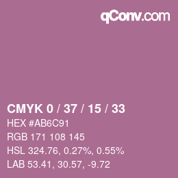 Color code: CMYK 0 / 37 / 15 / 33 | qconv.com