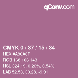 Color code: CMYK 0 / 37 / 15 / 34 | qconv.com