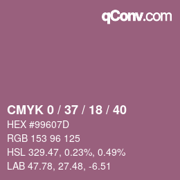 Color code: CMYK 0 / 37 / 18 / 40 | qconv.com