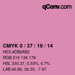 Color code: CMYK 0 / 37 / 19 / 14 | qconv.com