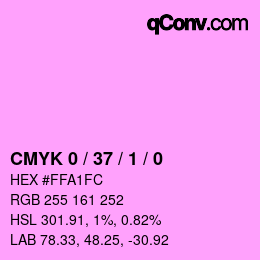 カラーコード: CMYK 0 / 37 / 1 / 0 | qconv.com