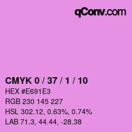 Color code: CMYK 0 / 37 / 1 / 10 | qconv.com