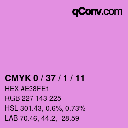 カラーコード: CMYK 0 / 37 / 1 / 11 | qconv.com