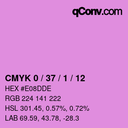 Color code: CMYK 0 / 37 / 1 / 12 | qconv.com