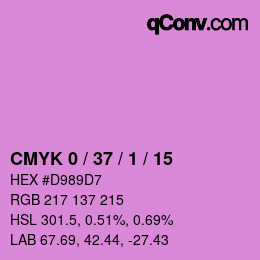 Color code: CMYK 0 / 37 / 1 / 15 | qconv.com