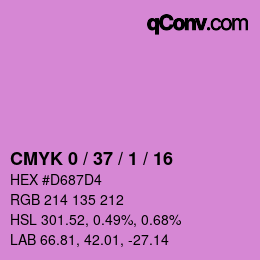 Color code: CMYK 0 / 37 / 1 / 16 | qconv.com