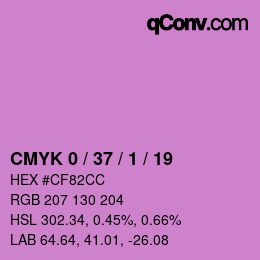 カラーコード: CMYK 0 / 37 / 1 / 19 | qconv.com