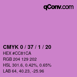 颜色代码: CMYK 0 / 37 / 1 / 20 | qconv.com