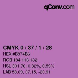 カラーコード: CMYK 0 / 37 / 1 / 28 | qconv.com