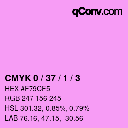 Color code: CMYK 0 / 37 / 1 / 3 | qconv.com