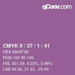 Color code: CMYK 0 / 37 / 1 / 41 | qconv.com