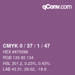 Color code: CMYK 0 / 37 / 1 / 47 | qconv.com