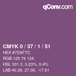 カラーコード: CMYK 0 / 37 / 1 / 51 | qconv.com