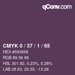 カラーコード: CMYK 0 / 37 / 1 / 65 | qconv.com